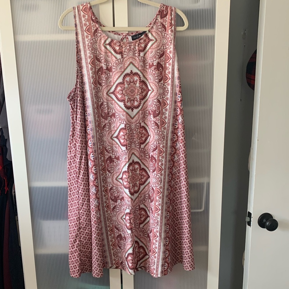 Pink and Green Swing Dress